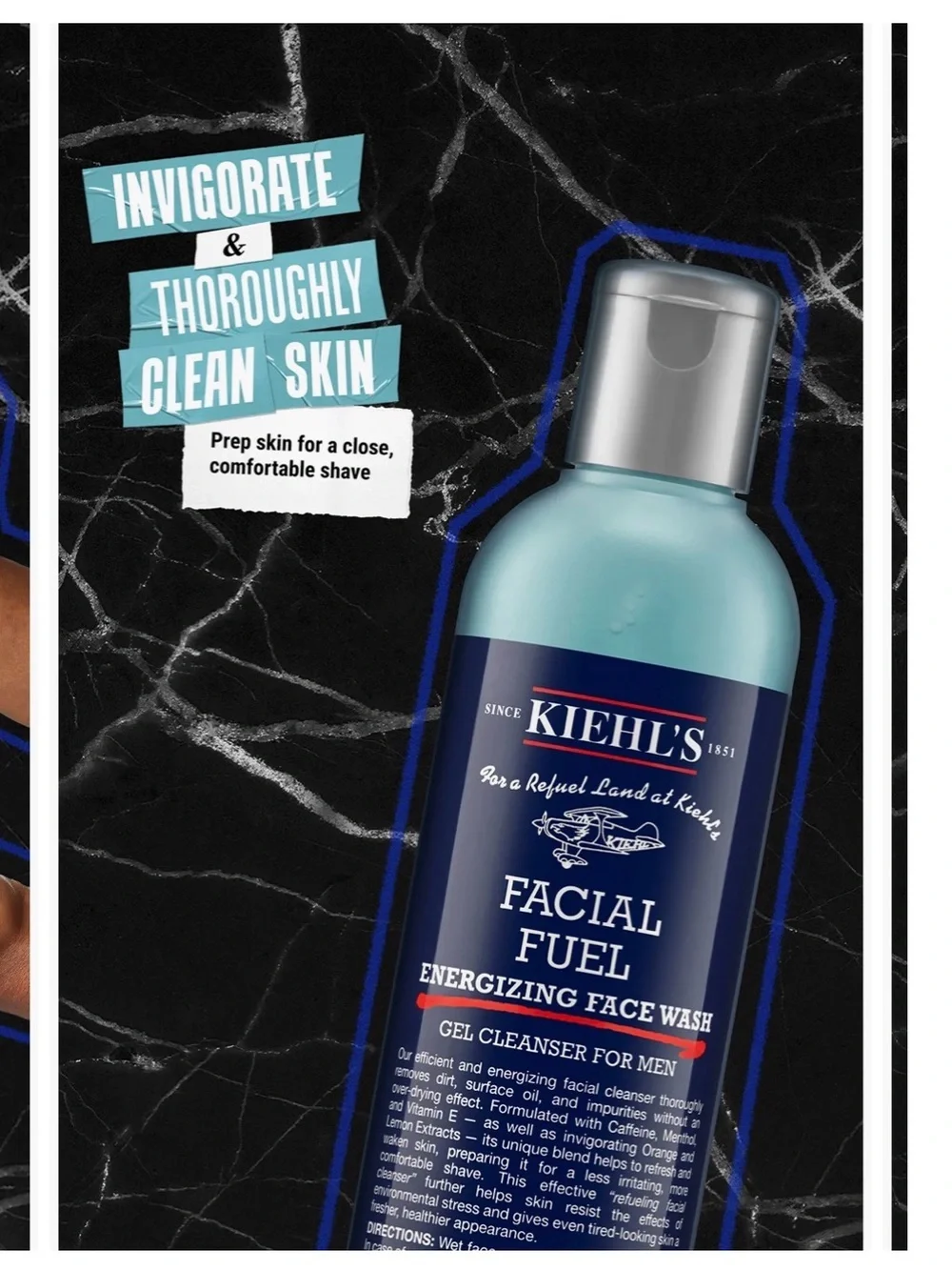 NWT - Kiehl’s Facial Fuel Face Wash 8.4 oz for men